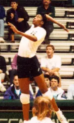 Alicia Robertson starred in the middle for the Green Wave from 1991-94 where she set Tulane career records in kills, total attacks, solo blocks, total blocks, blocks per set, points and points per set.