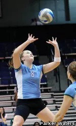 Freshman Mel Mandelbaum Posted a Double-Double of 25 Digs and 65 assists