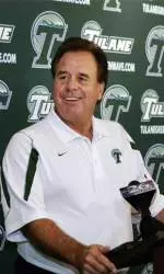 Tulane head coach Bob Toledo spoke with the local media during the his weekly press conference on Tuesday in the Wilson Center.