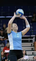 Freshman Mel Mandelbaum Handed Out 24 Assists and Had Five Digs Versus ECU