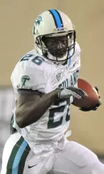 Freshman running back Orleans Darkwa ran for 114 yards and a pair of touchdowns in Tulane's 34-24 Conference USA win at UTEP.
