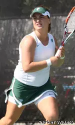 Junior Mariam Kurdadze defeated Arkansas State's Emily Crowe in three sets in singles play and teamed with sophomore Emma Levy to post a pair of doubles victories on Friday at the String 'n Swing Memphis Collegiate Invitational.