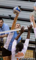 Izabela Grot Tied Her Career High with 14 Kills Versus Sam Houston State