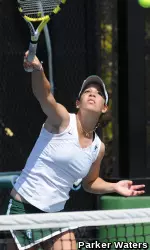 Sophomore Emma Levy won the Venus Williams Singles Draw and combined with junior Mariam Kurdadze to win the Wimbledon Doubles Draw on Saturday at the Roberta Alison Fall Classic.