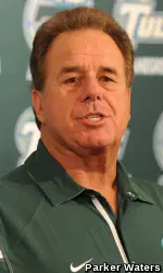 Head coach Bob Toledo addressed the media during Tulane's weekly football press conference at the James W. Wilson, Jr. Center.