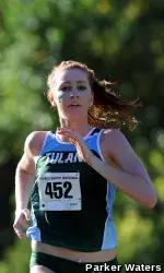 Junior Katherine Crabtree was the Second Green Wave Runner to Finish in the Women's Race