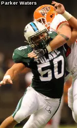 Junior defensive end Austen Jacks and the Green Wave football team opens the Mark Hutson era on Saturday when they take on Memphis at 2:40 p.m. in the Mercedes-Benz Superdome.