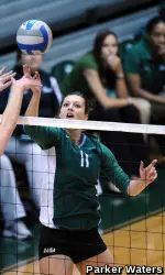 Junior Izabela Grot Had 11 Kills and Zero Errors in a Four Set Win at SMU on Saturday