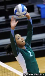 Sophomore Elysa Jackson Posted a Double-Double with 19 Assists and 14 Digs on Friday Versus Houston