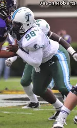 Senior defensive tackle Cedric Wilson and the Green Wave open the final month of the 2011 season Saturday when they take on SMU at Ford Stadium.