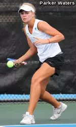Junior Lindsay Dvorak teamed with Emma Helistén to post an 8-5 win in doubles and rallied from a late deficit to post a three-set singles win in Tulane's 5-2 victory over Louisiana-Lafayette.