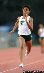Freshman Tiffany George Will Run the 100 and 200-meter Dash at the East Regional