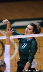 Senior Izabela Grot and the Green Wave will play at SMU on Friday and at Tulsa on Sunday.