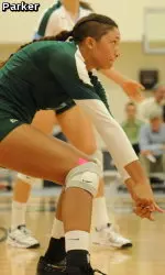 Junior libero Azarri Badawi had a match-high 20 digs on Friday night against Conference USA foe Houston.