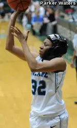 Redshirt-sophomore forward Whitney Bibbins led Tulane with 18 points and eight rebounds during the Green Wave's 71-65 win over Eastern Michigan in day one of the 17th Annual Tulane/DoubleTree Classic on Saturday in Devlin Fieldhouse.