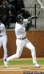 Sophomore Andrew Garner Doubled, Scored a Run and Drove in an RBI Versus Indiana on Friday