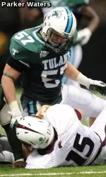 Junior middle linebacker Zach Davis had 12 tackles, a sack among 2.0 tackles for loss and an interception against ULM on Saturday in the Mercedes-Benz Superdome.