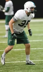 Lafayette native, junior Sam Scofield, and the Green Wave returned to their home field for its first official bowl practice today at the Superdome.