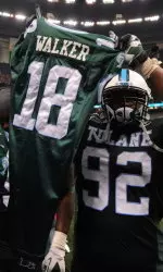 Julius Warmsley with Devon Walker Jersey