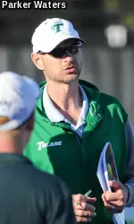 <b>Head coach Mark Booras guided the Green Wave to season-opening sweep</b>