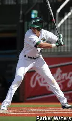 Sophomore Lex Kaplan singled and doubled in Saturday's exhibition against Rice