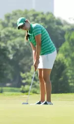 Silvia Garces posted a 15th place finish with a 2-under 214 total to lead the Green Wave.