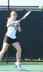 Meredith Maltby advanced past the first round after battling through a third set super tiebreak over Ball State's Toni Ormond