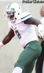 Junior safety Darion Monroe and the Green Wave will take on American Athletic Conference foe Memphis in a Homecoming contest on Saturday at Yulman Stadium.