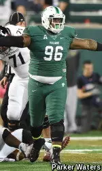 Defensive tackle Corey Redwine and the Green Wave travel to Texas for a Saturday showdown against American Athletic Conference foe Houston at 2:30 p.m.