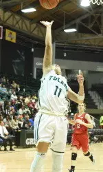 Leslie Vorpahl also tied her career high of four three-pointers made in a game