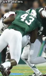 Senior defensive end Tyler Gilbert had a career-best 4.0 tackles for loss in the season finale against Temple.