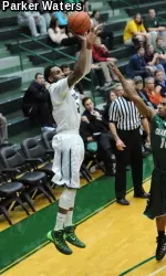 <b>Junior Jay Hook sank six three-points in the win over UTSA</b>