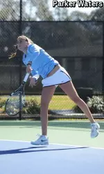 Sophomore Jacqui Katz posted her first win at the No. 2 spot in the singles line-up with a three-set win against Rutgers.