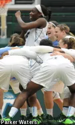 Junior wing Adesuwa Ebomwonyi and the Green Wave won 20 games and earned a spot in the postseason for the fifth consecutive season in 2013-14.