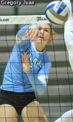 Junior right-side hitter Annie Shurtz had seven kills and hit a team-best .357 during Sunday's American Athletic Conference showdown with UCF.