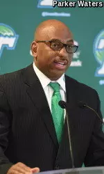 Tulane head football coach Curtis Johnson talks about his team's 17 newest members during Wednesday's National Signing Day press conference.