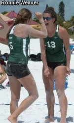 Tea Juric and Jackie Wegner played their way back into the No. 1 spot where they are now 3-1