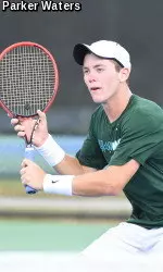 No. 14 Dominik Koepfer picked up his 10th dual win of the season with his victory at No. 1 singles today.