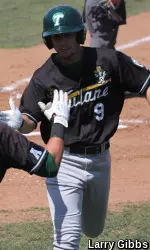 Senior John Gandolfo is second on the team in hitting with a .310 batting average