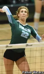 Sophomore outside hitter Sarah Ray led the team with 11 kills and a pair of service aces during Saturday's intrasquad scrimmage.