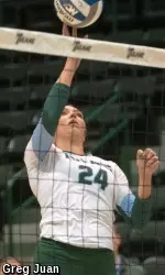 Junior middle blocker Sarah Strasner had 14 kills, four blocks and a quartet of digs during Tulane's 3-0 sweep of Jackson State in the Cardinal Classic.