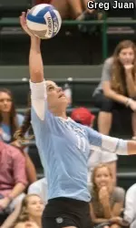 Junior outside hitter Tea Juric had a career-high 28 kills to go with 13 digs and three service aces during Tulane's 3-1 win over UT Rio Grande Valley in day two of the Cardinal Classic.