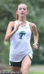 Senior Mikayla Sonneborn was one of six Green Wave runners to post lifetime-best marks on Saturday at the Sundodger Cross Country Invitational.