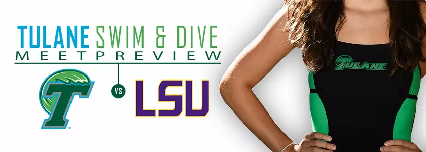 NEW Tulane vs, LSU Swim Header