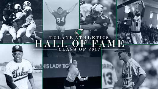2017 Tulane Athletics Hall of Fame Graphic