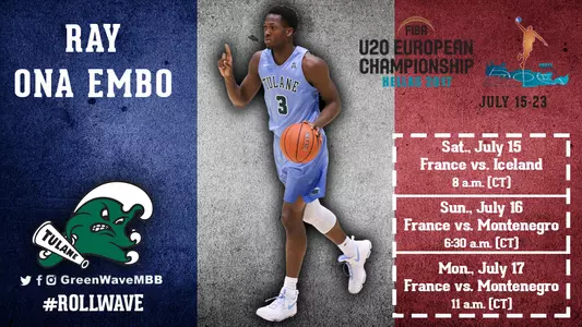 Ray Ona Embo - U20 schedule inside