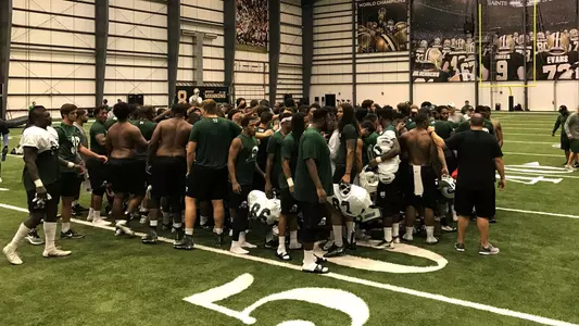 FB at Saints Facility