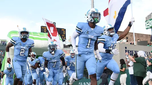 Football Running Out vs. Wake
