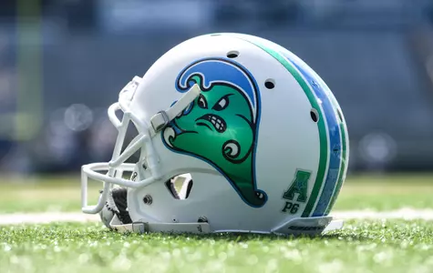 Football Helmet against Tulsa