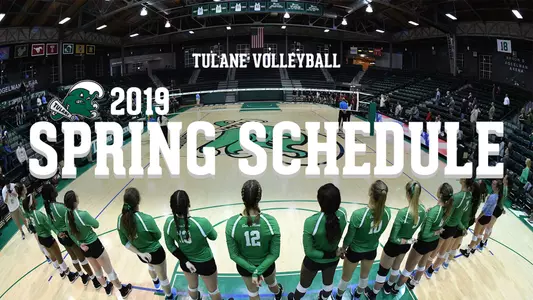 Volleyball Spring Schedule Graphic